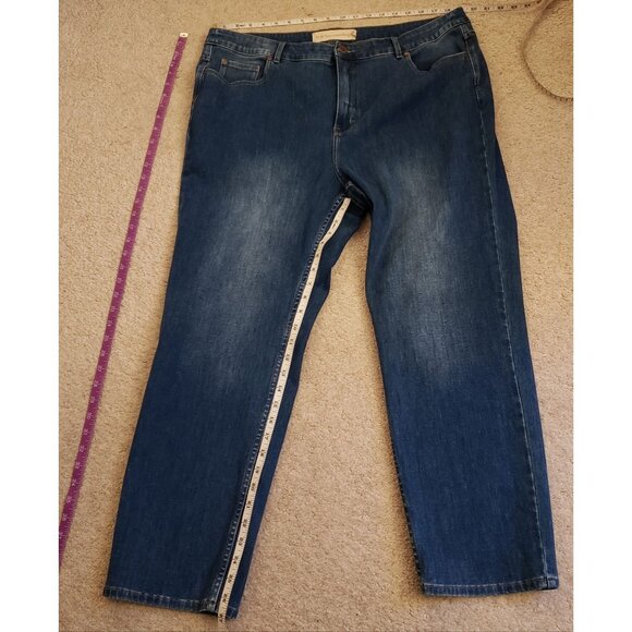 Soft Surroundings Cotton/Modal/Poly/Span Blend Slim Leg Jeans Size 20W EUC - Picture 5 of 9